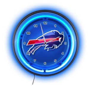 Buffalo Bills Football team NEON CLOCK NEW